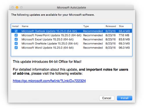Troubleshoot Microsoft Word Update For Mac Can